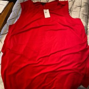 Red sleeveless tank; J Jill - size 1X